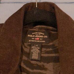 Ralph Lauren Cordoroy brown jacket, great shape, quality threads, 365 day weight